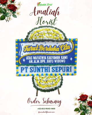 Papan Bunga Duka di Saketi