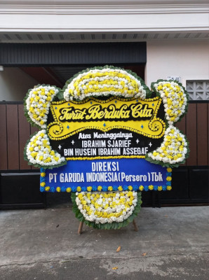 Papan Bunga Duka di Saketi