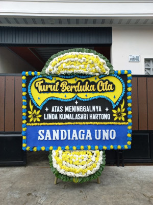 Papan Bunga Duka di Saketi