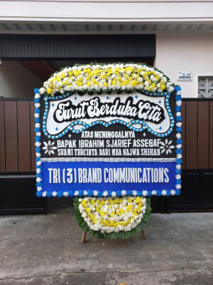 Papan Bunga Duka di Saketi